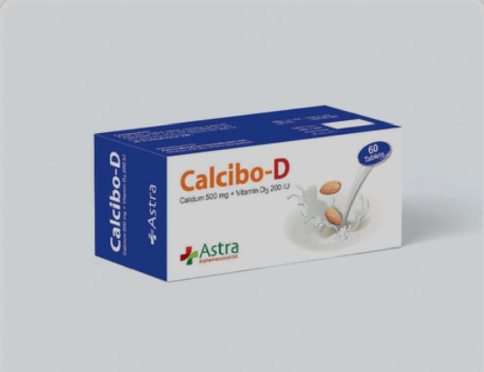 Tablet Calcibo D 500mg+200iu (60pcs)